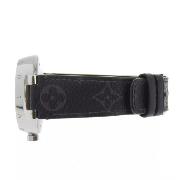 LOUIS VUITTON Tambour GM Watches QA073 blackDial Stainless Steel/Monogram main image 8